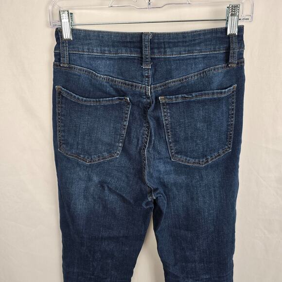 So Jegging Juniors 5/27 Blue Dark Wash Button Fly Super High Rise - Picture 7 of 16